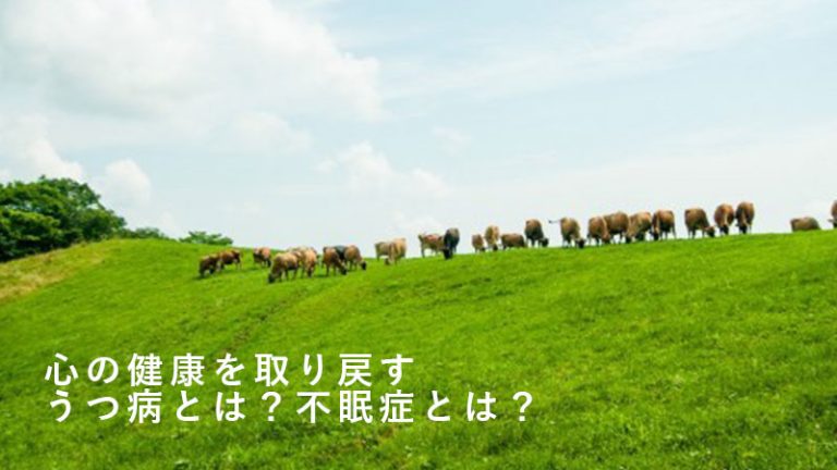 うつ病とは？不眠症とは？